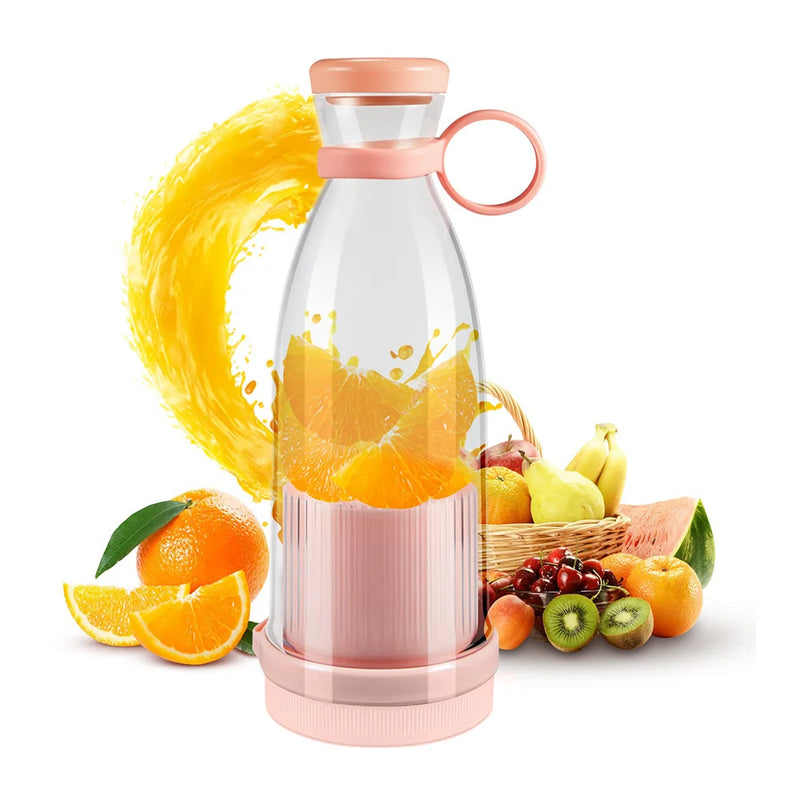 Mini liquidificador elétrico garrafa de suco portátil