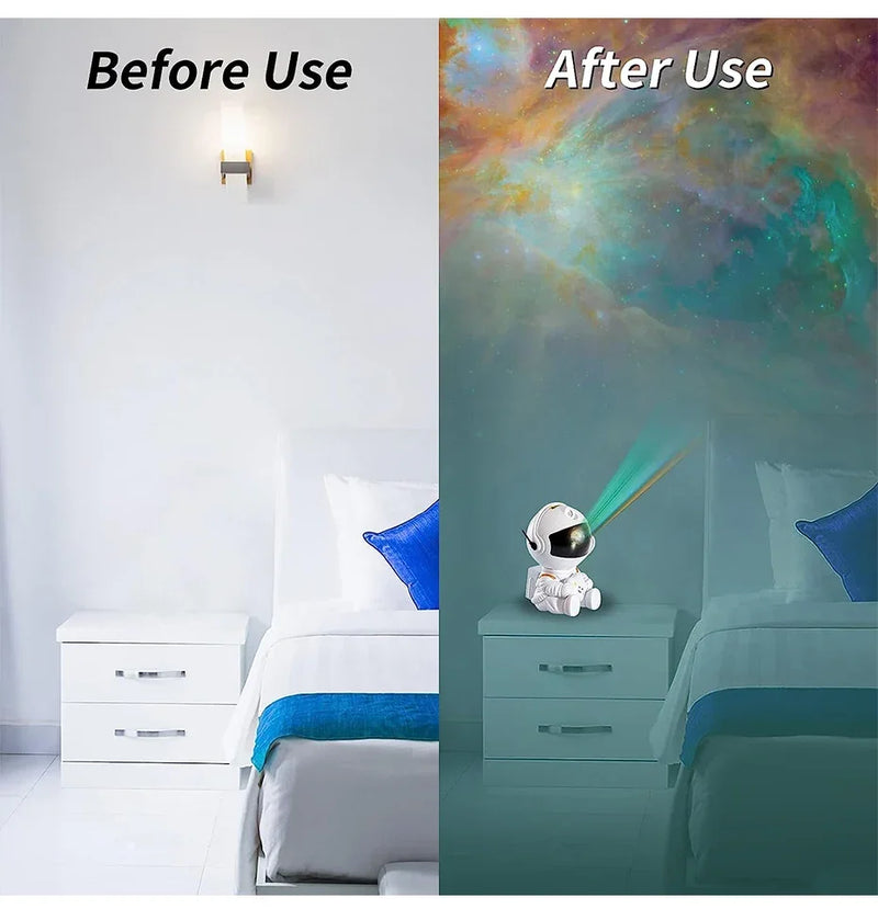 Astronauta Projetor Lâmpada led Decoração Quarto