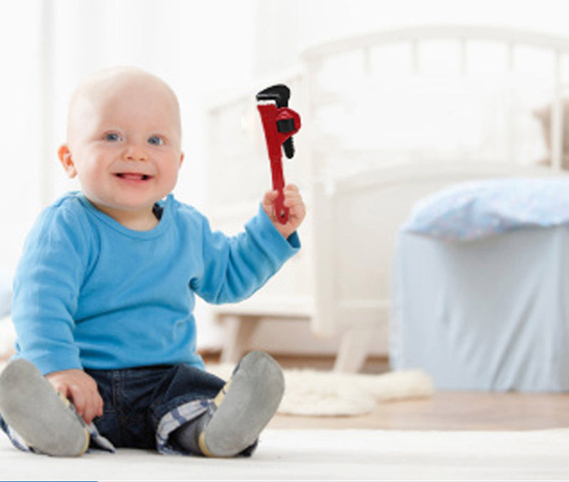 Conjunto de ferramentas de brinquedos de plástico seguras para crianças, chave de fenda, martelo e pinças.