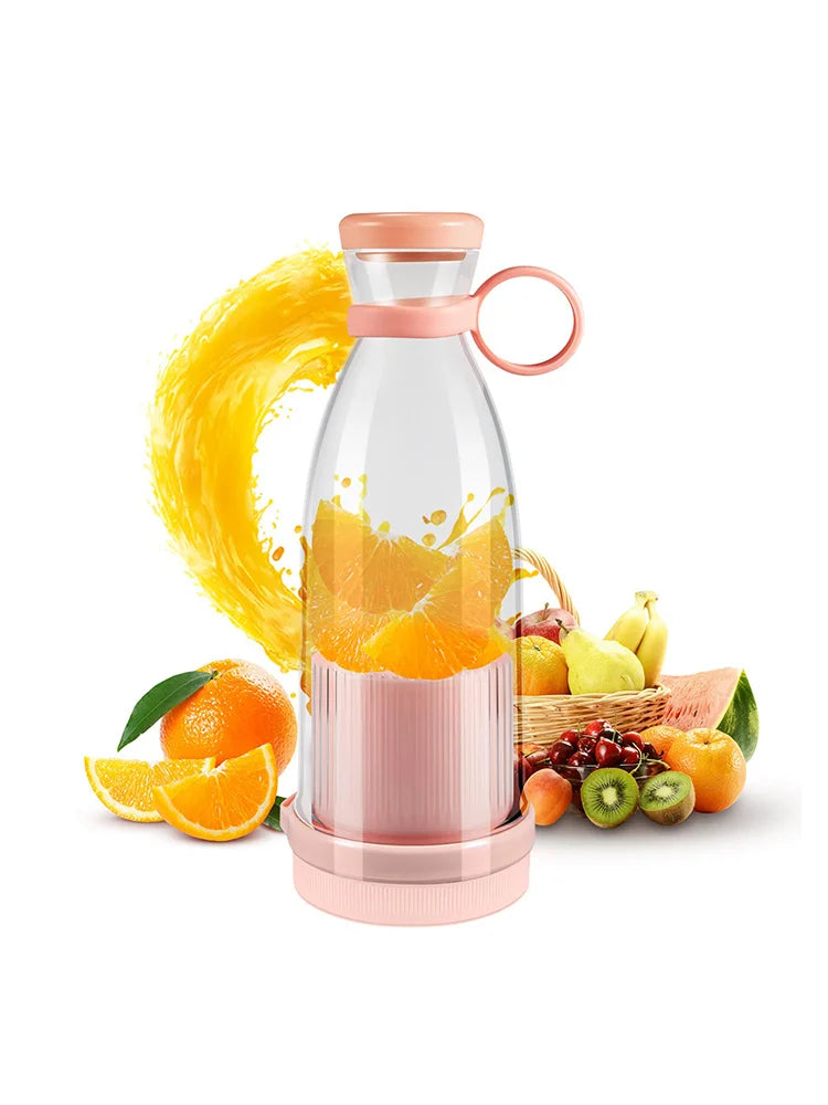 Mini liquidificador elétrico garrafa de suco portátil